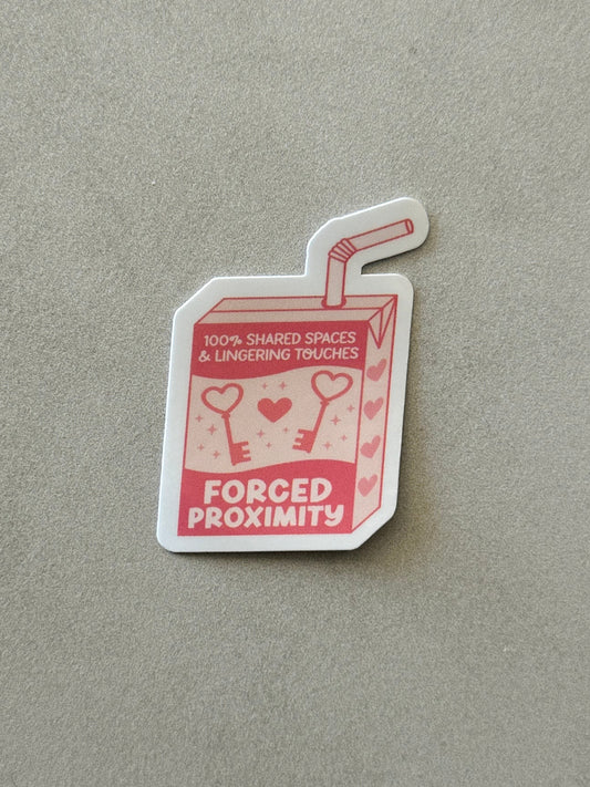 Forced Proximity Trope Juice box - Sticker