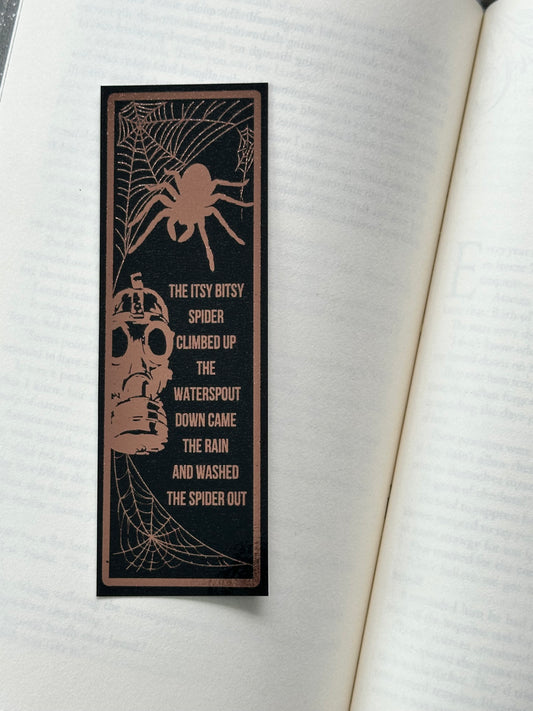 The Itsy Bitsy Spider - Foil Bookmark - (Rose Gold)