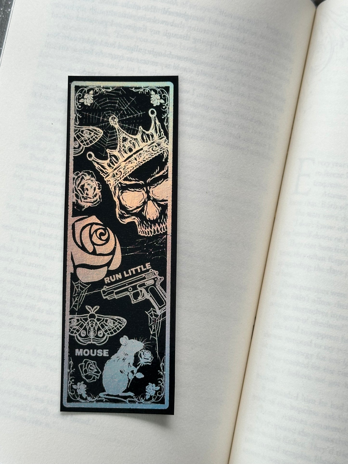 Run Little Mouse - Foil Bookmark - (Silver Holographic)