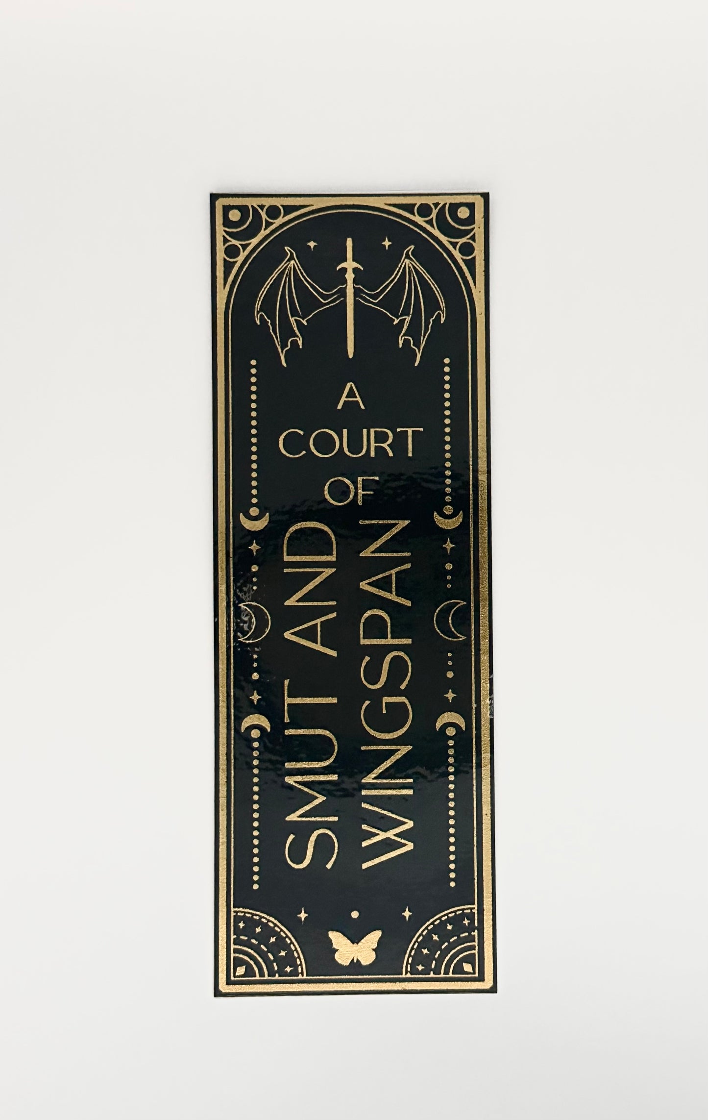 Smut & Wingspan - Foil Bookmark - (Gold)