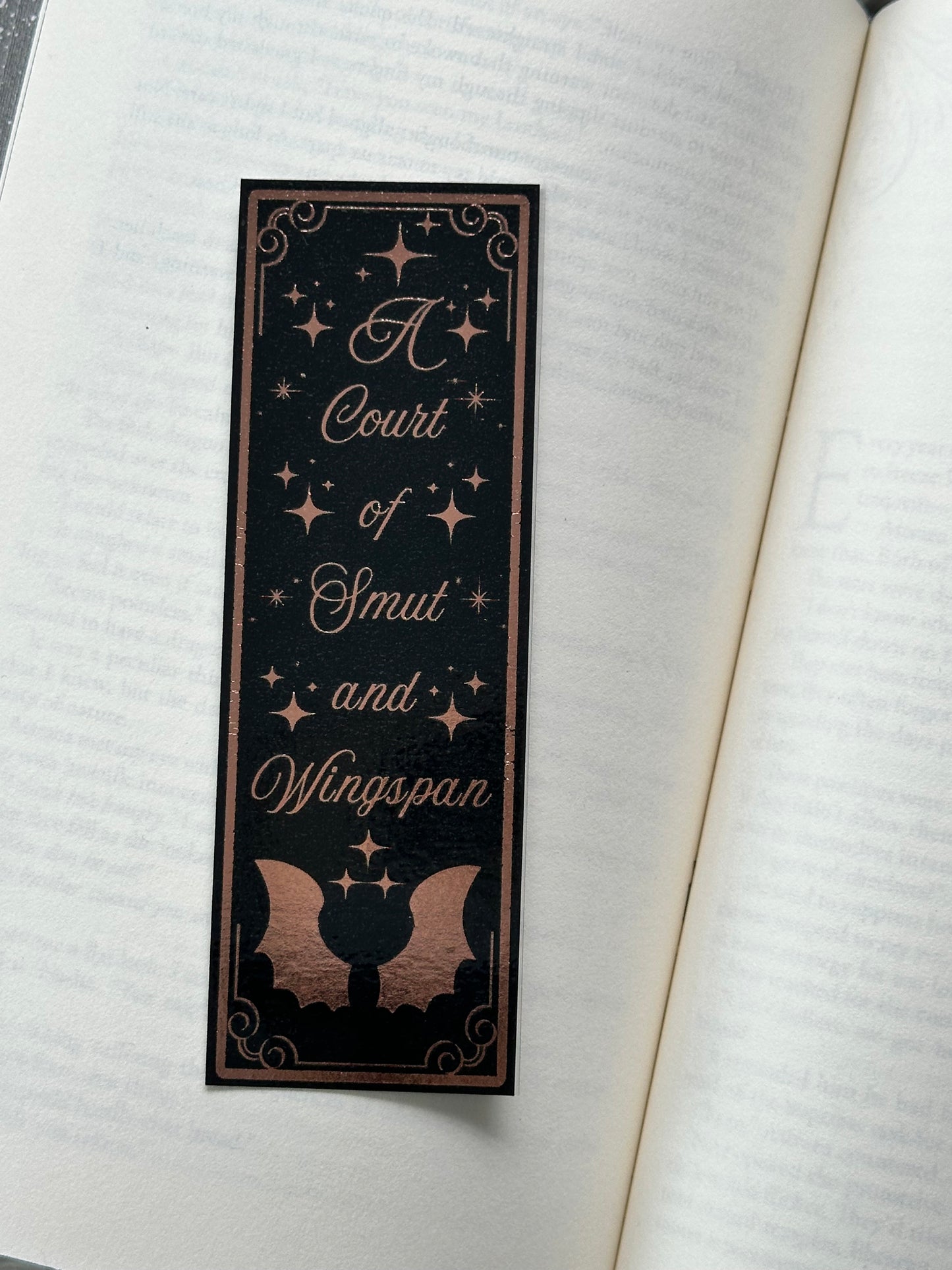 Smut & Wingspan - Foil Bookmark - (Rose Gold)