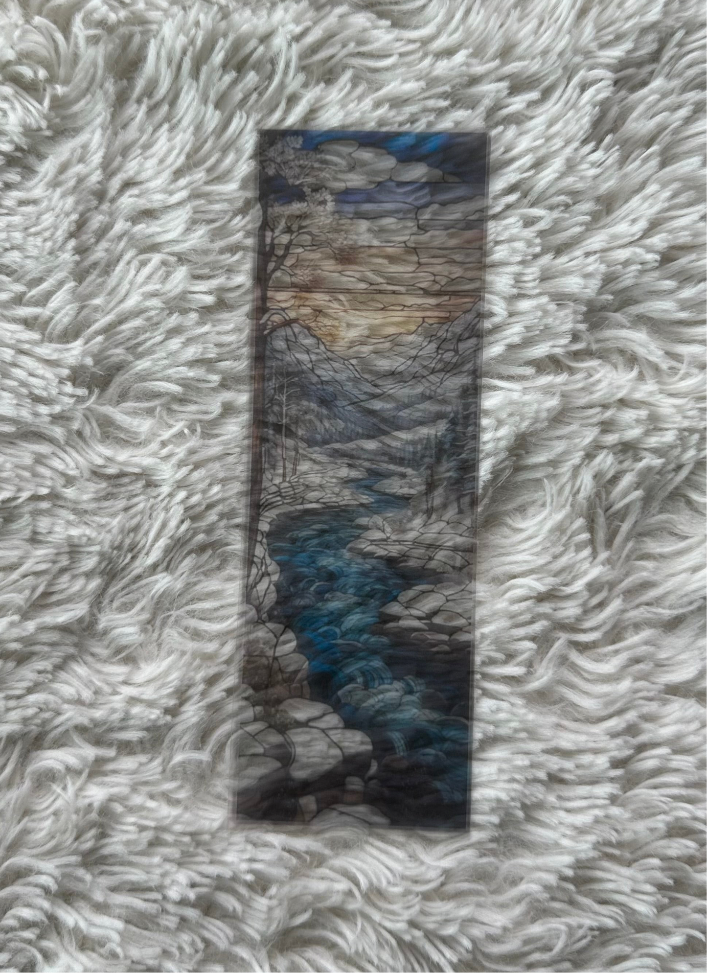 Stained Glass Style Landscape - Bookmark (79)