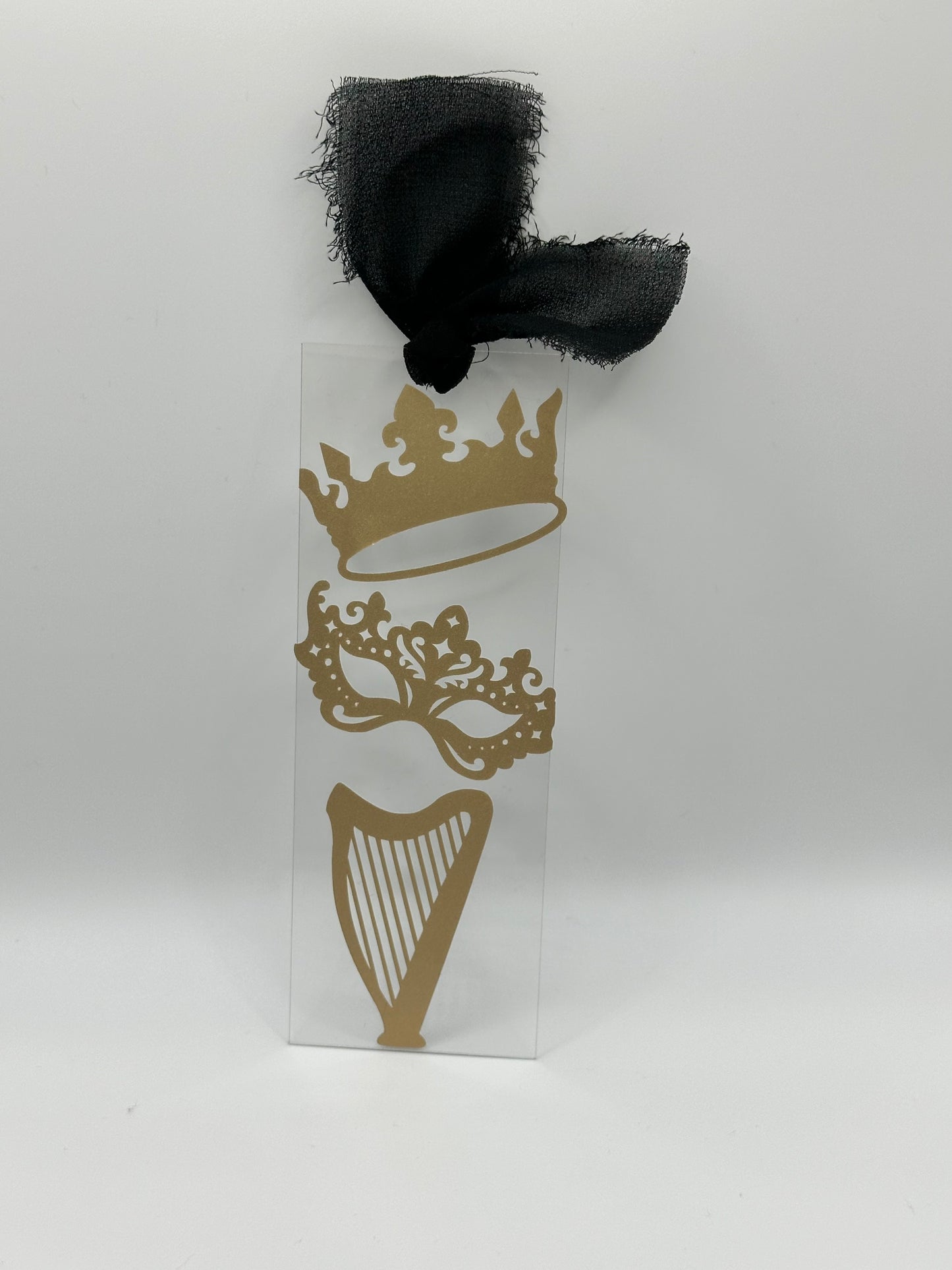 Crown, Mask & Harp - Acrylic Bookmark