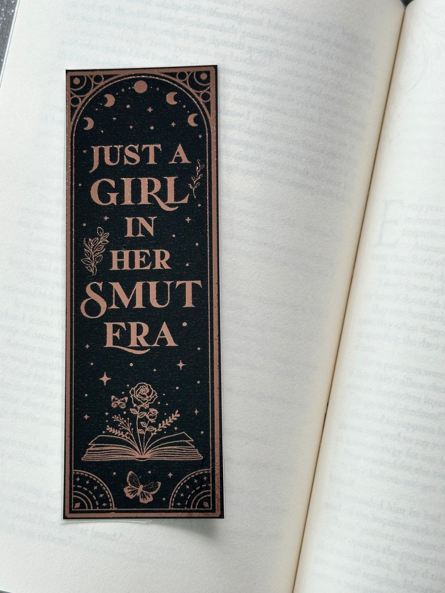 Just A Girl - Foil Bookmark - (Rose Gold)