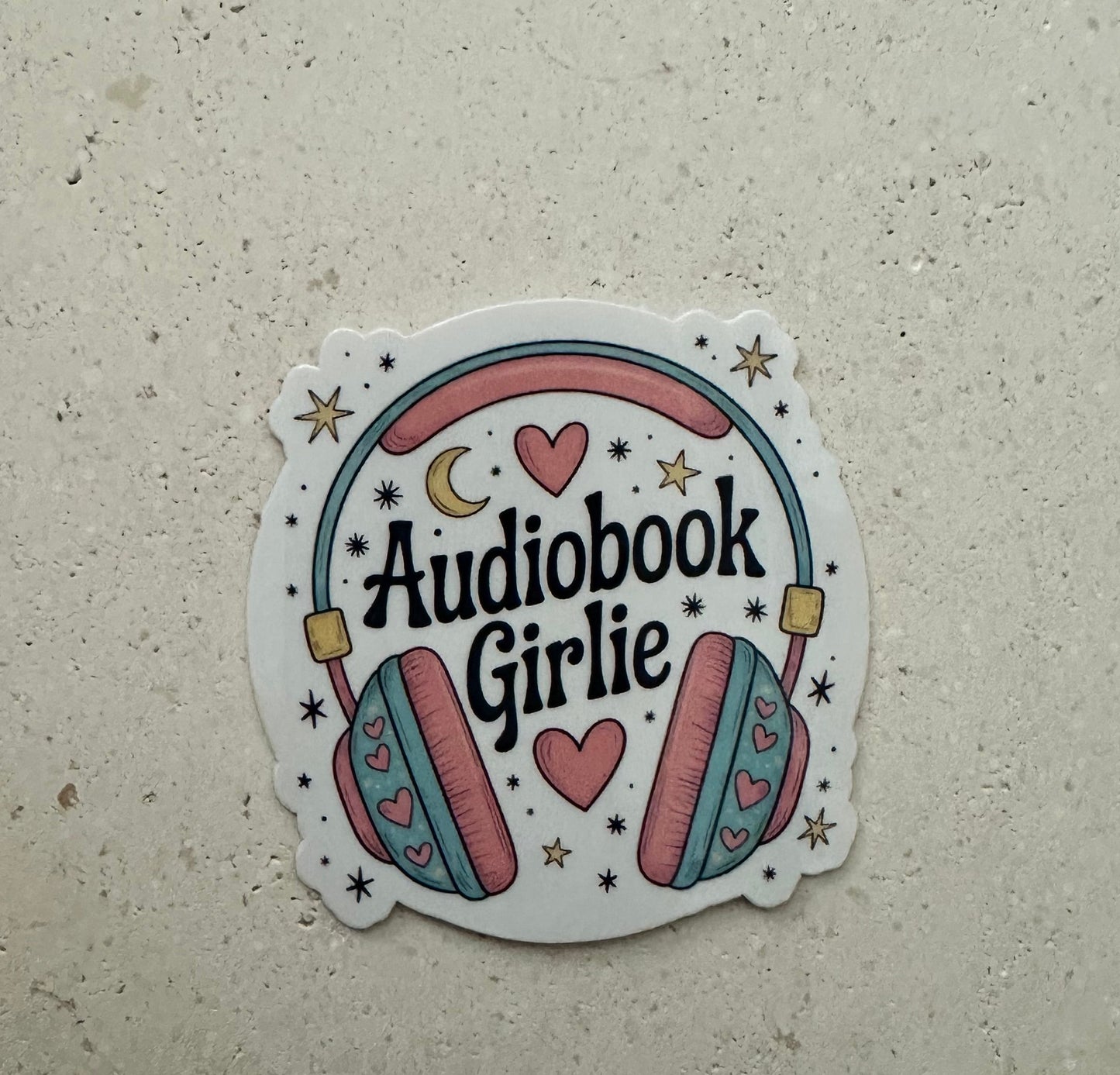 Audiobook Girlie - Colourful - Sticker