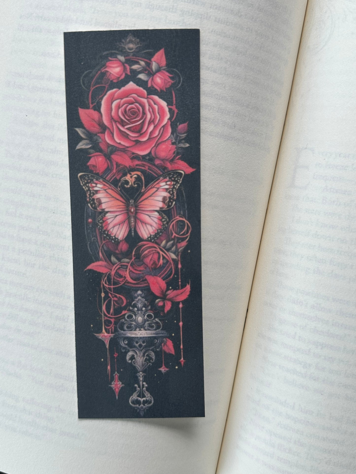 Butterfly & Roses - Bookmark (4)