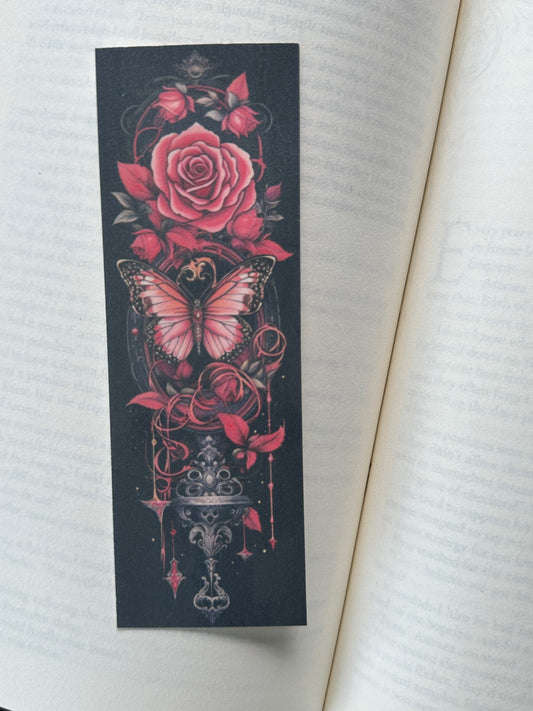 Butterfly & Roses - Bookmark (4)
