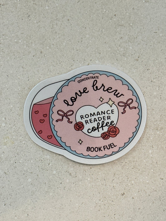 Romance Reader Coffee Pod - Sticker