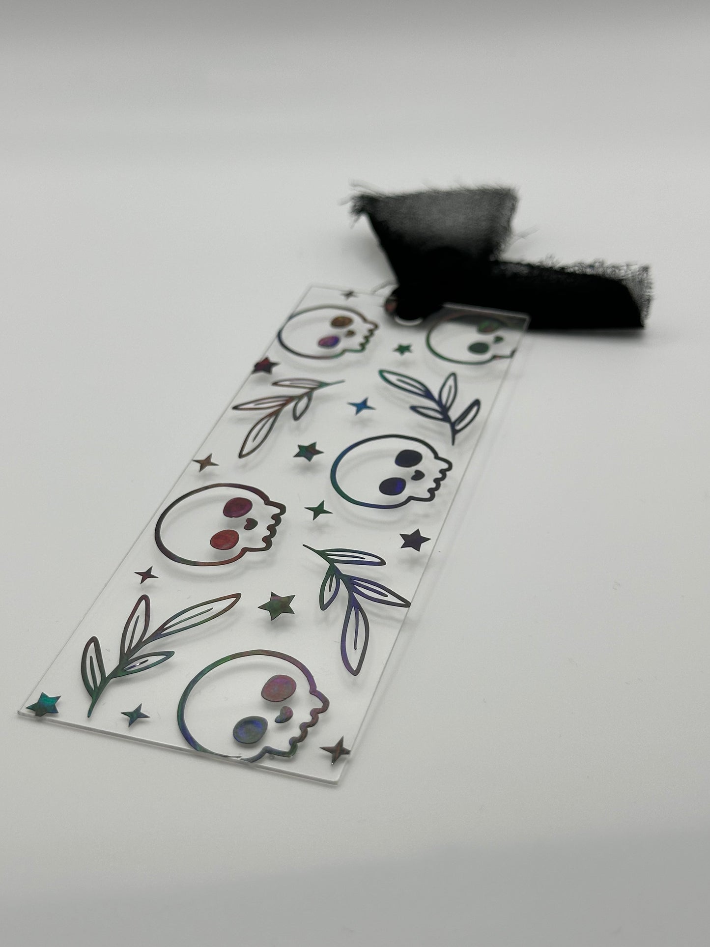 Skull and Plants - Acrylic Bookmark