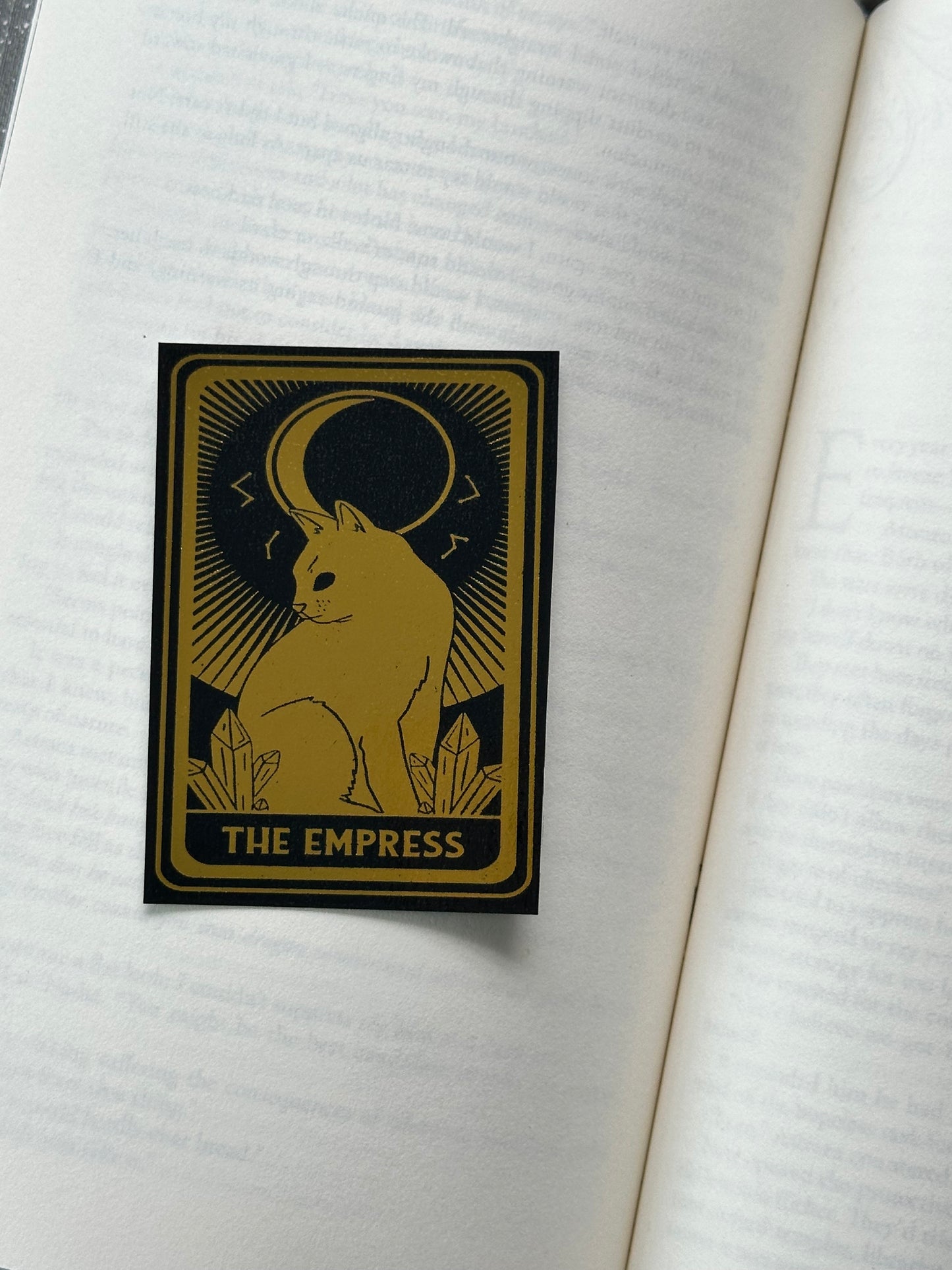 The Empress Tarot Card - Foil Bookmark - (Gold)