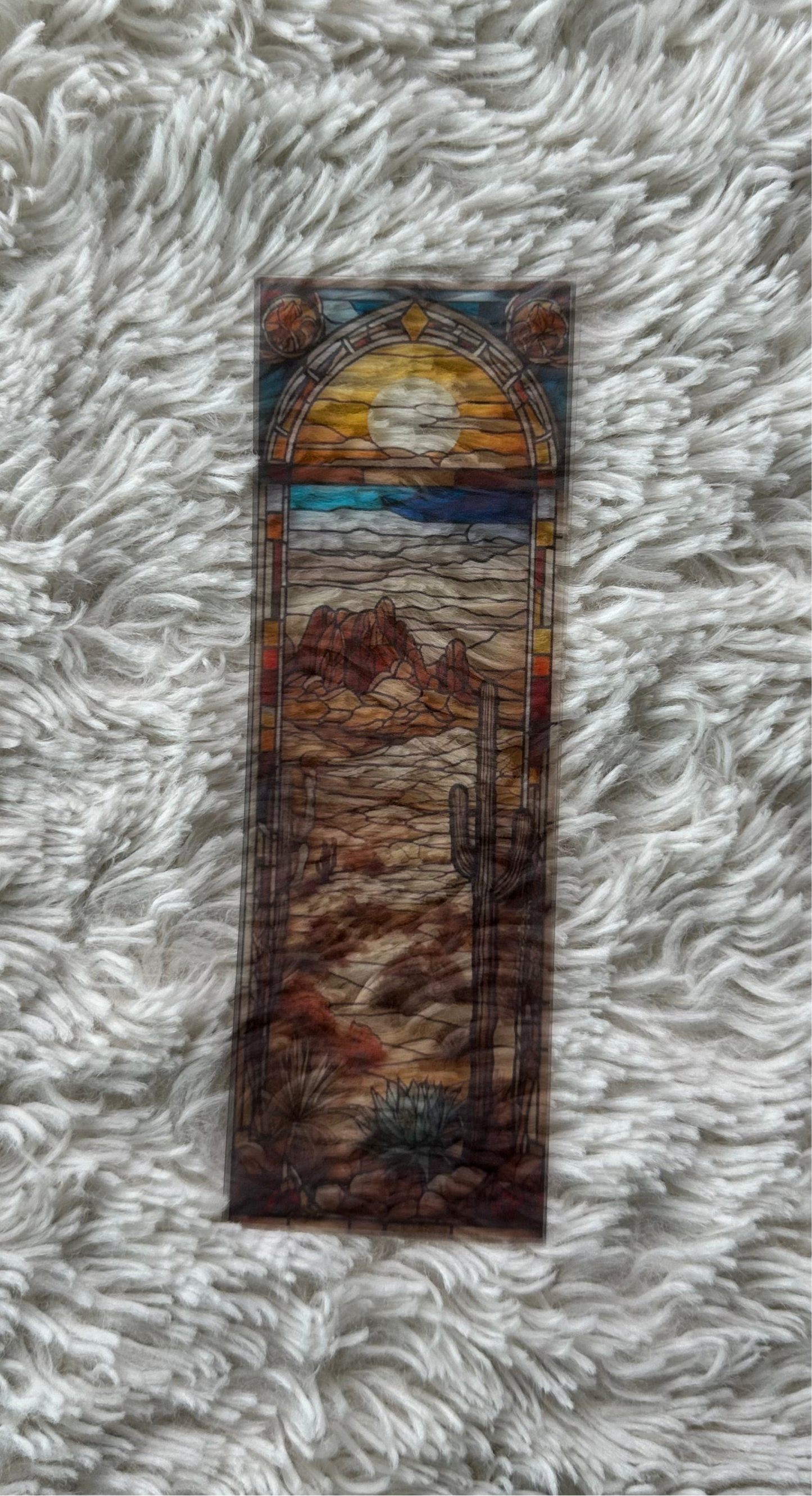 Stained Glass Style Landscape - Bookmark (63)