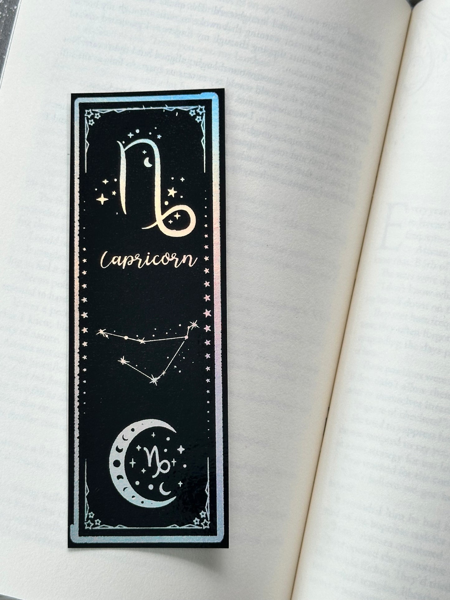 Capricorn - Foil Bookmark - (Silver Holographic)
