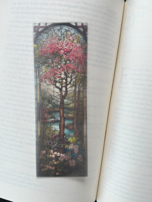 Stained Glass Style Landscape - Bookmark (11)