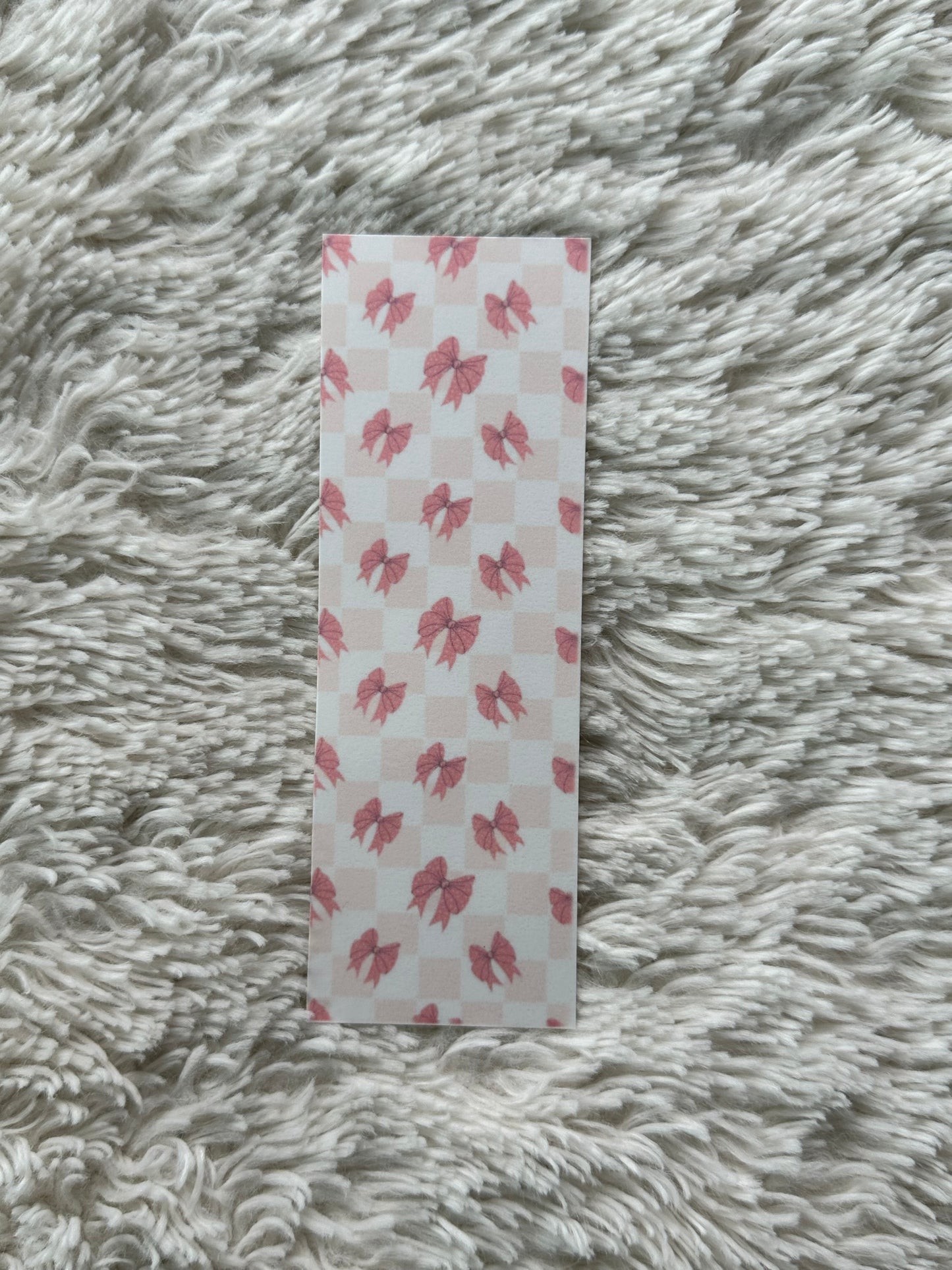 Bows & Pink Plaid - Bookmark