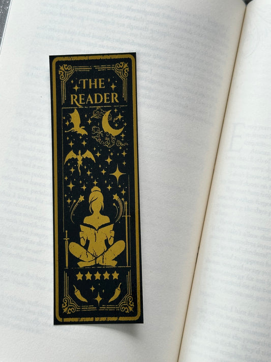 The Reader - Foil Bookmark - (Gold)