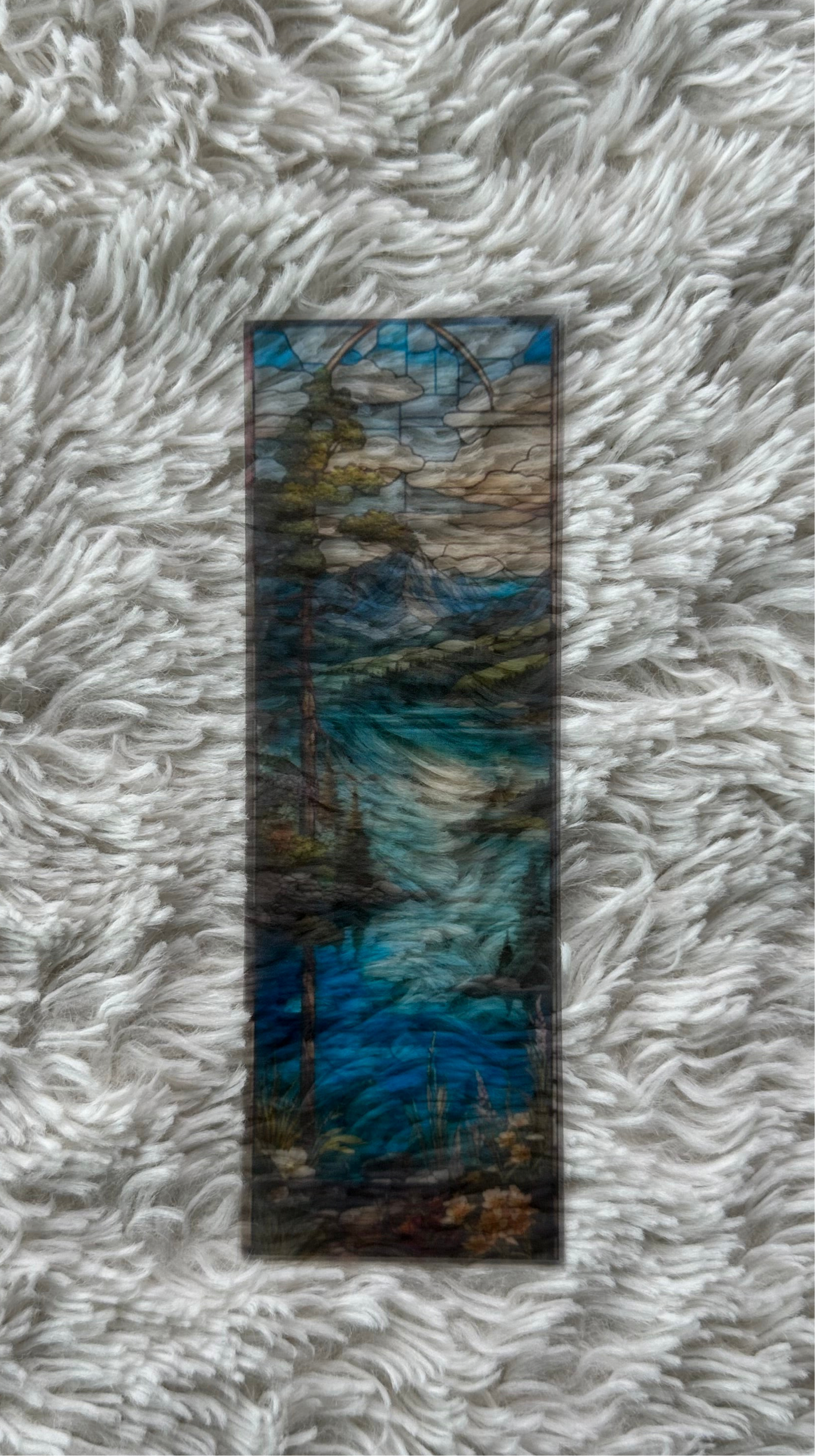 Stained Glass Style Landscape - Bookmark (52)