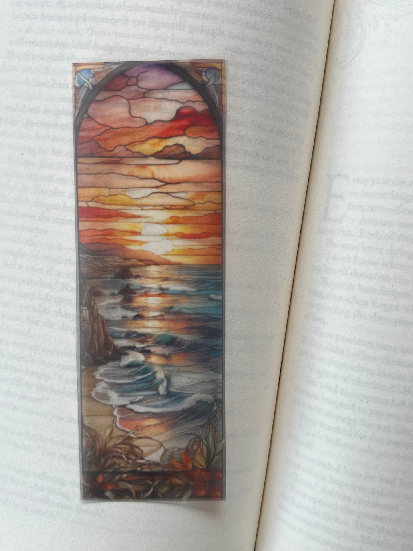 Stained Glass Style Landscape - Bookmark (65)