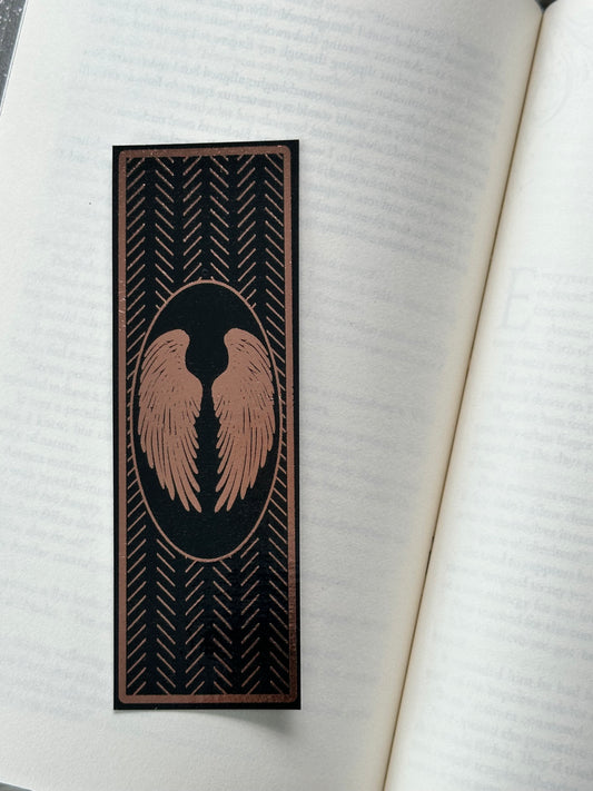 Feathered Wings - Foil Bookmark - (Rose Gold)