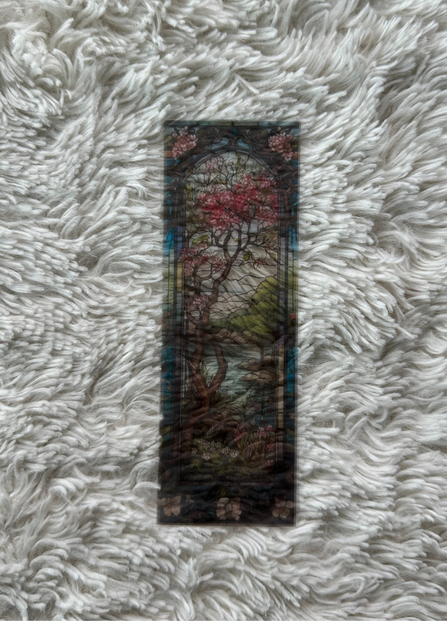 Stained Glass Style Landscape - Bookmark (2)