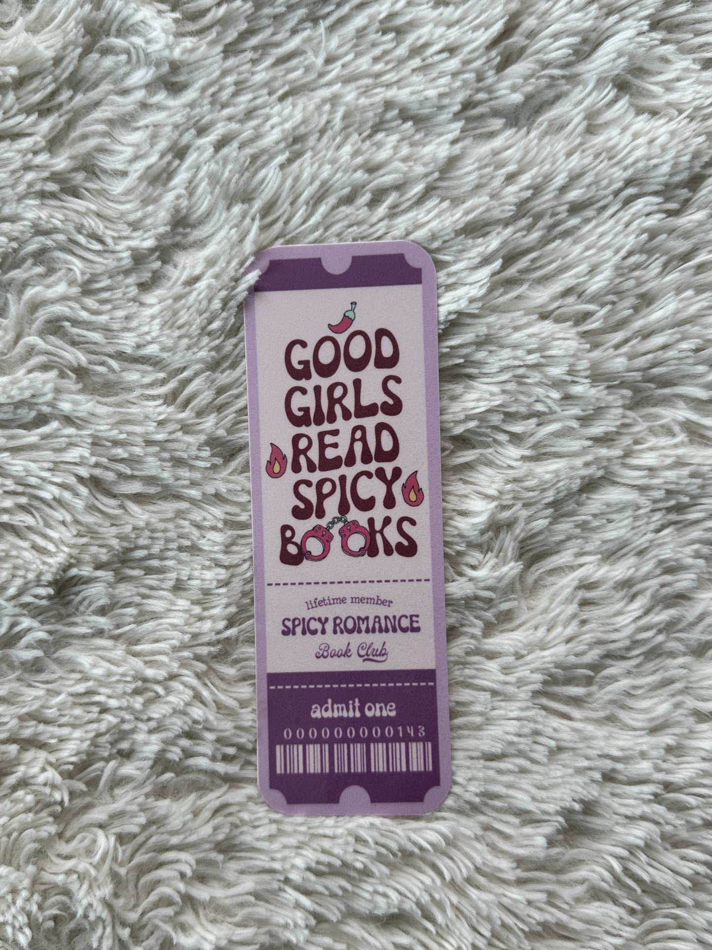 Spicy Romance Book Club - Bookmark (Purple)