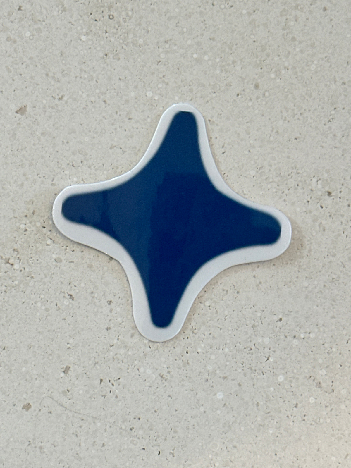 Blue, Black, Red, Gold Star - Stickers