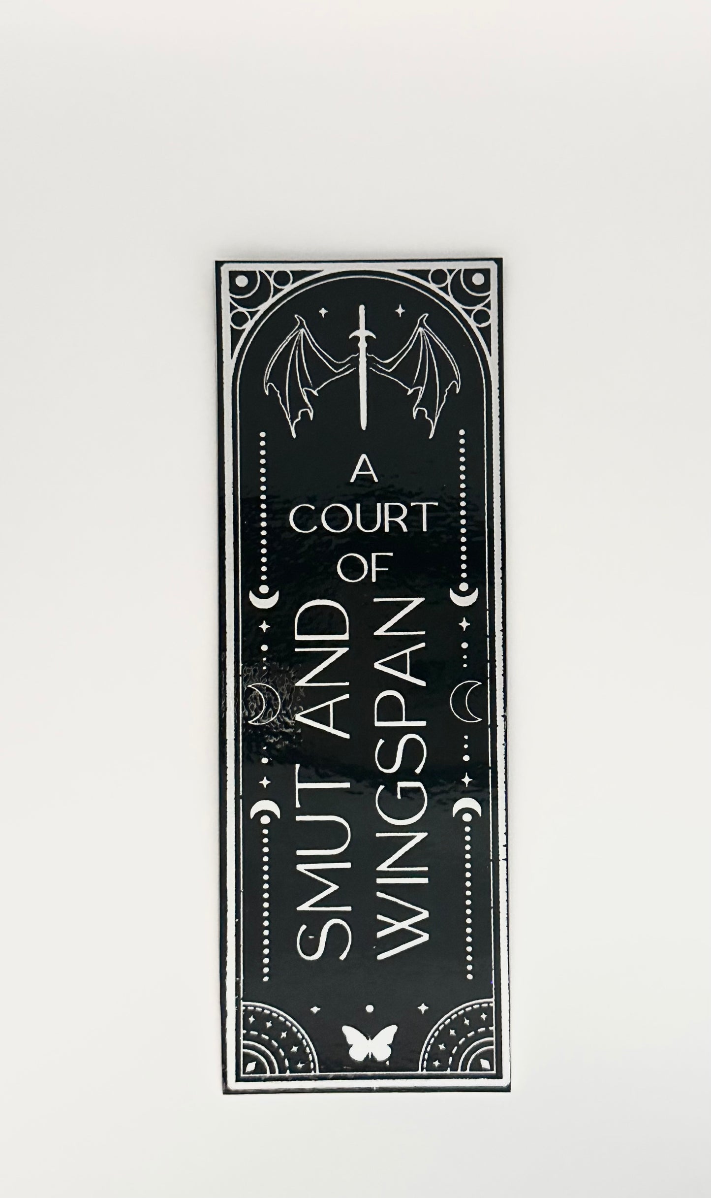 Smut & Wingspan - Foil Bookmark - (Silver Holographic)