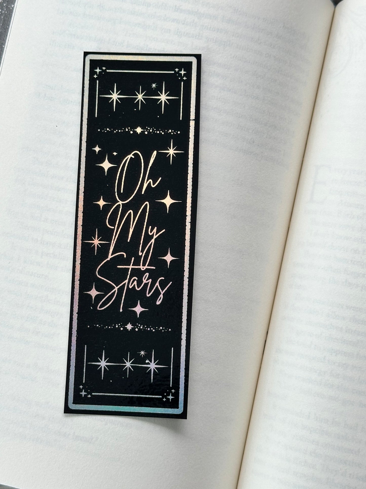 Oh My Stars - Foil Bookmark - (Silver Holographic)