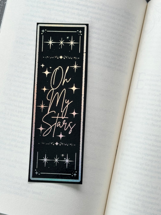 Oh My Stars - Foil Bookmark - (Silver Holographic)