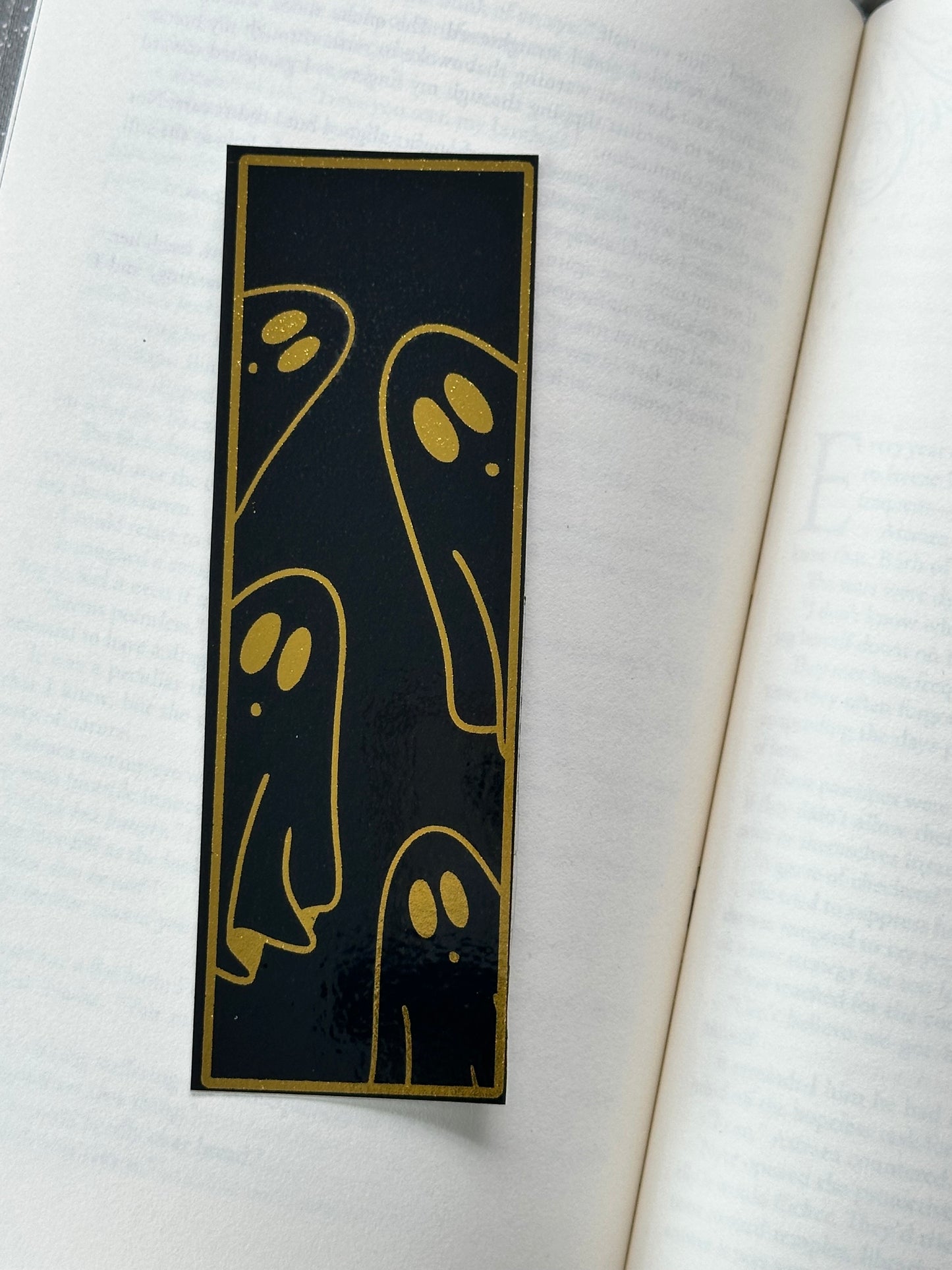 Cute Ghosts - Foil Bookmark - (Gold)