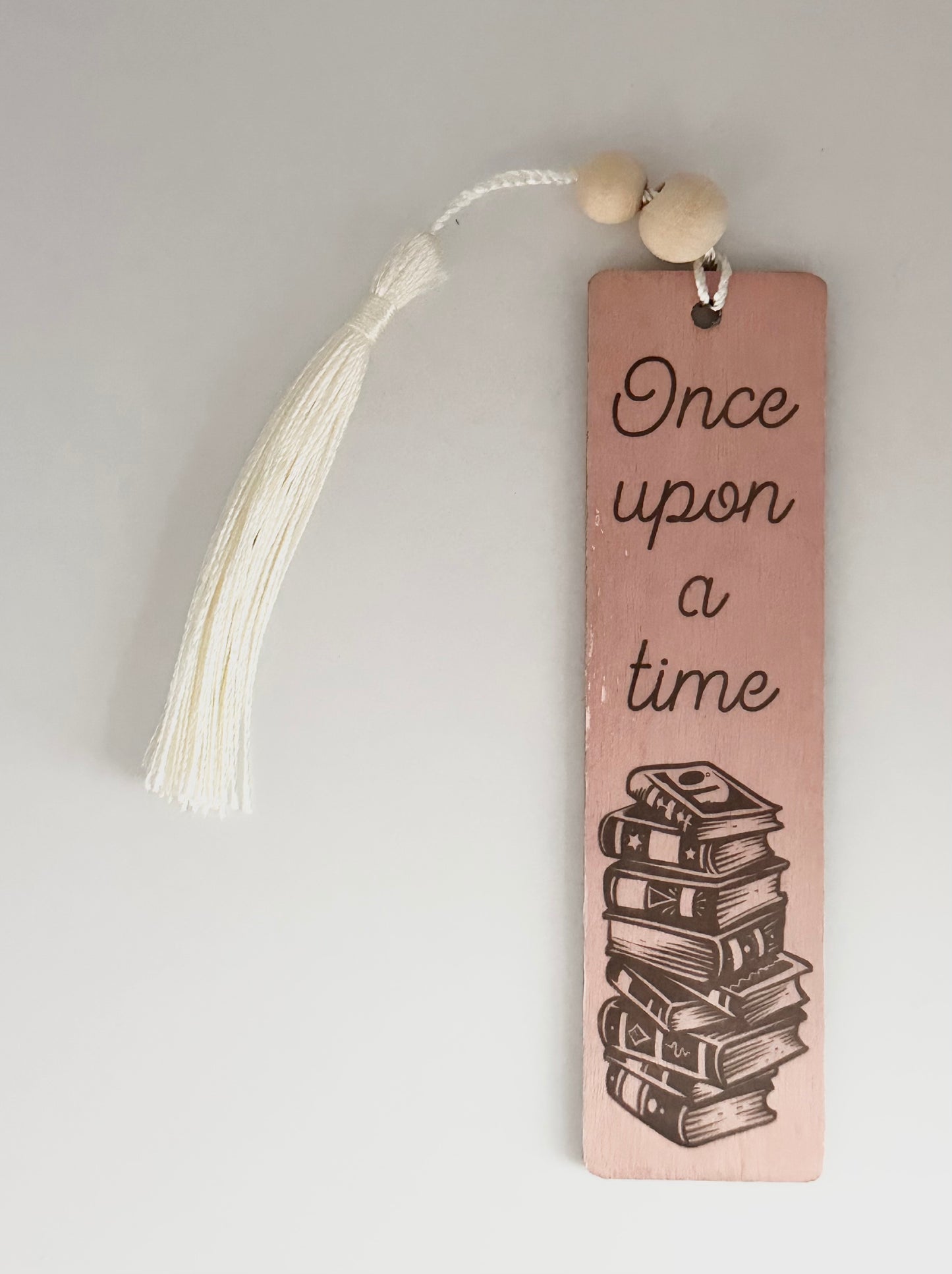 Once Upon A Time - Wood Bookmark - (Rose)