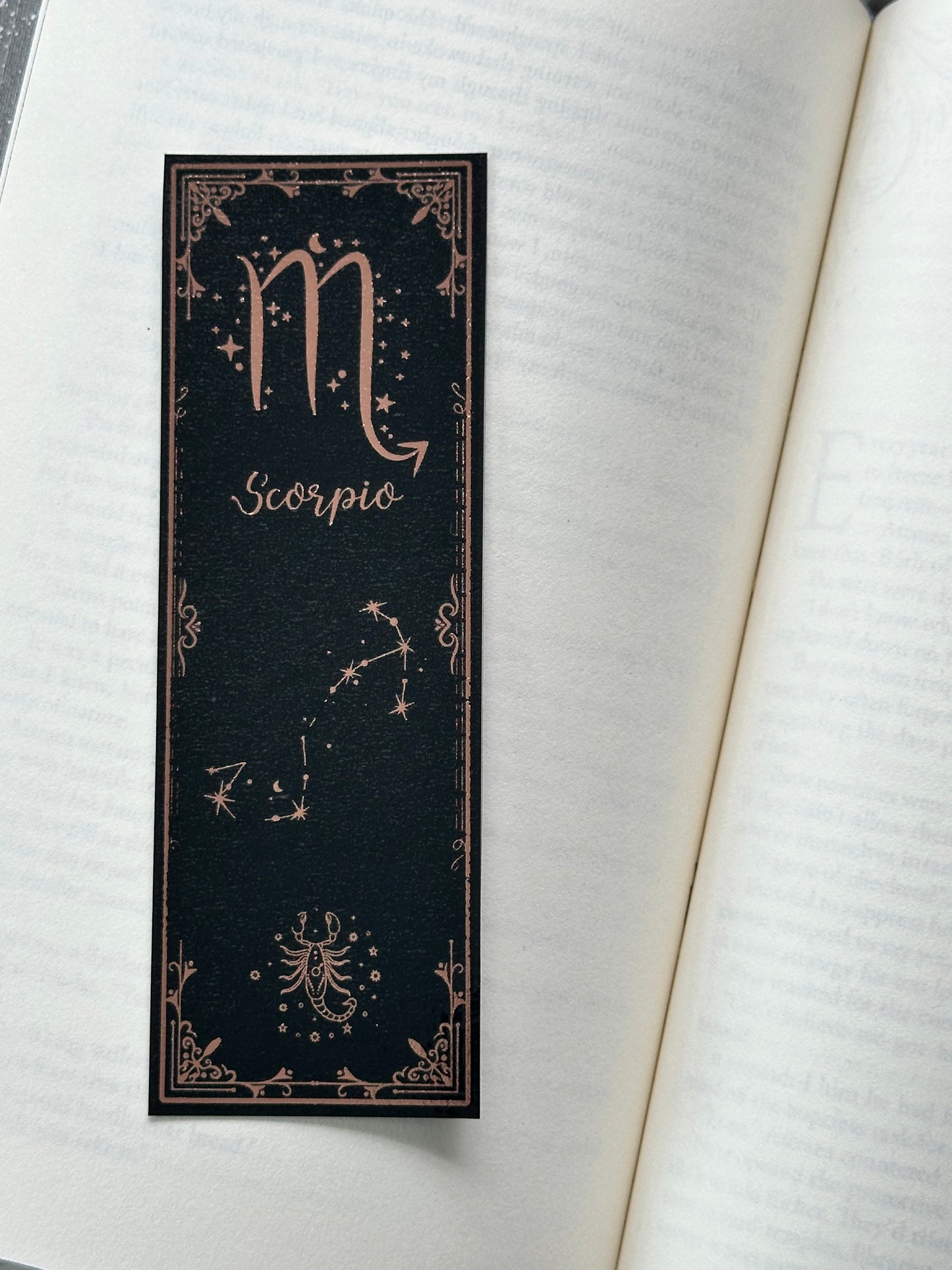 Scorpio - Foil Bookmark - (Rose Gold)