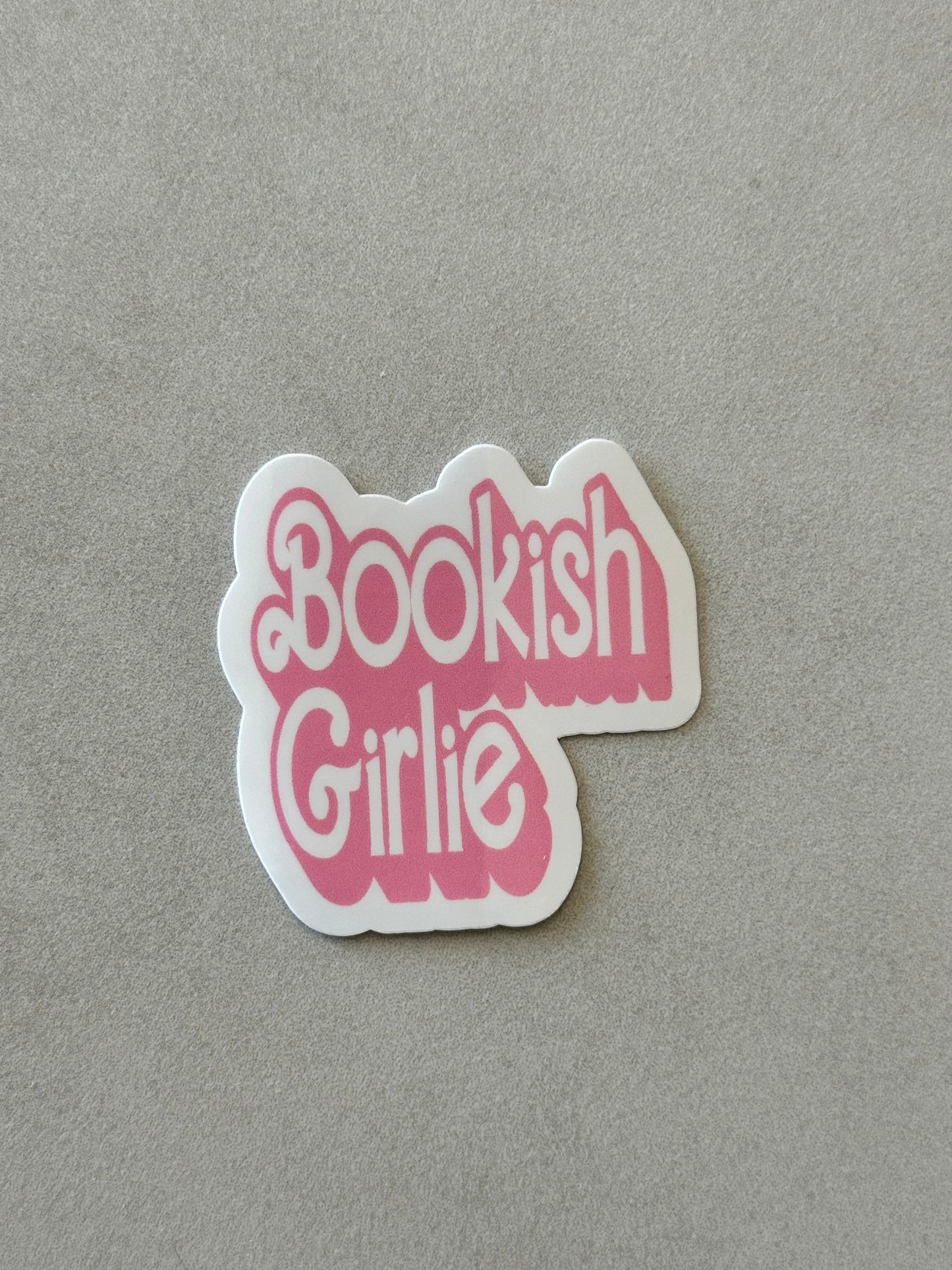 Bookish Girlie - Pink - Sticker