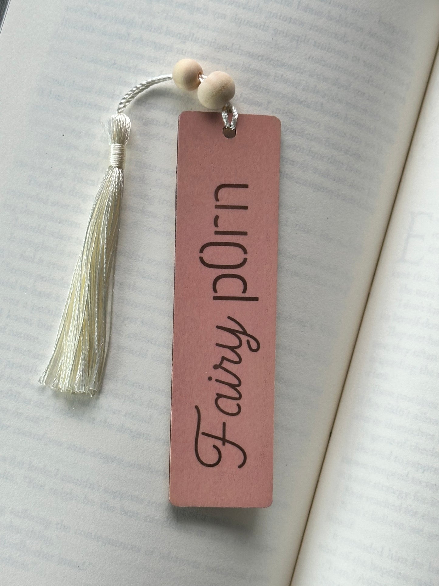 Fairy P*rn - Wood Bookmark - (Rose)
