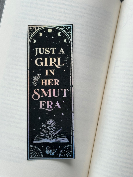 Just A Girl - Foil Bookmark - (Silver Holographic)