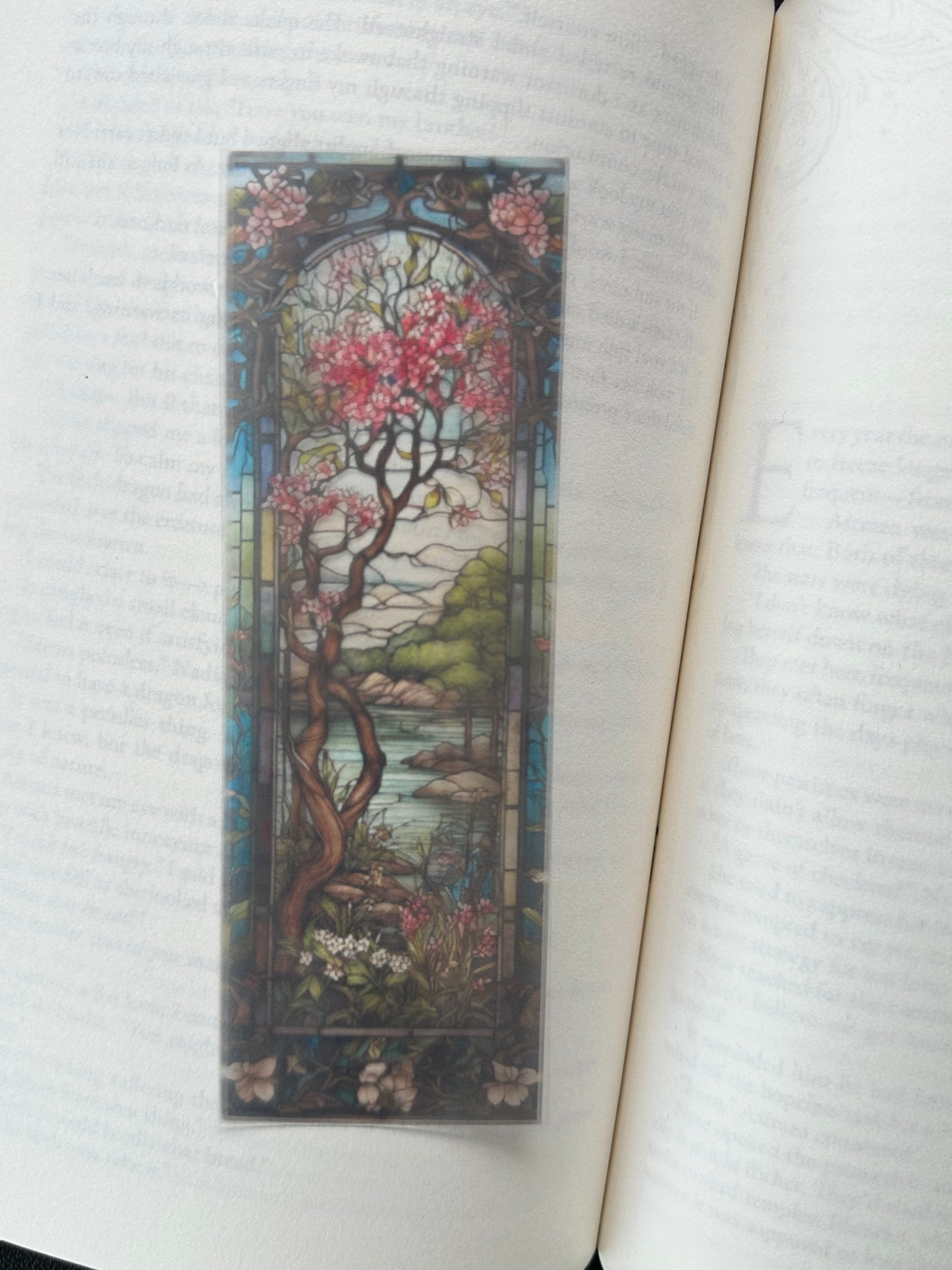 Stained Glass Style Landscape - Bookmark (2)