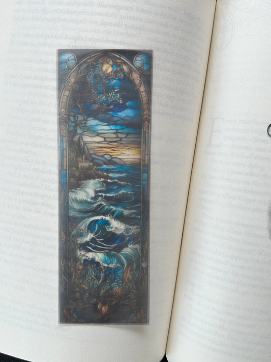 Stained Glass Style Landscape - Bookmark (4)