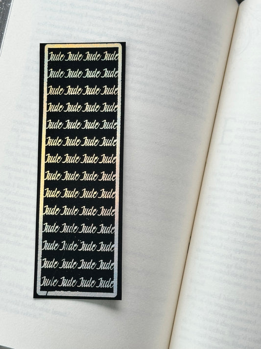Jude - Foil Bookmark - (Silver Holographic)
