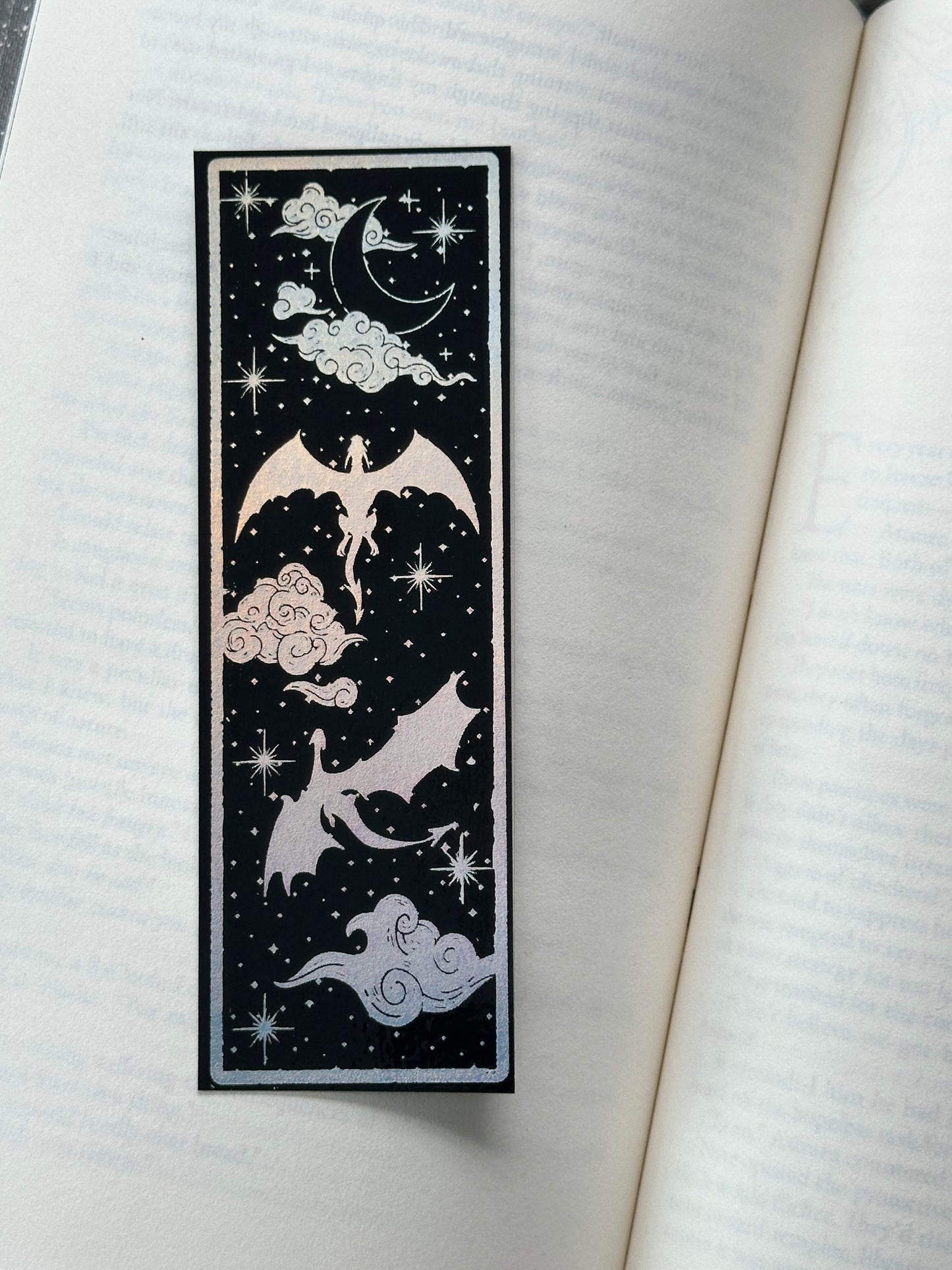 Dragon - Foil Bookmark - (Silver Holographic)