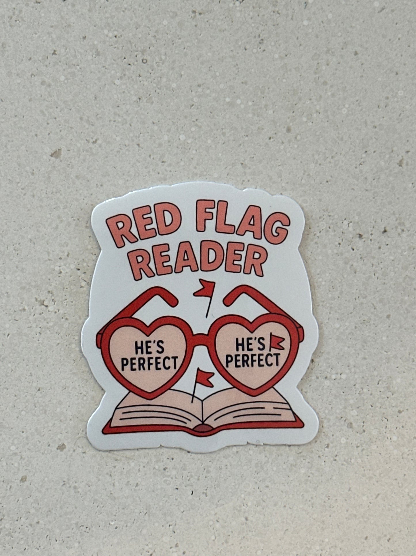Red Flag Reader - Sticker