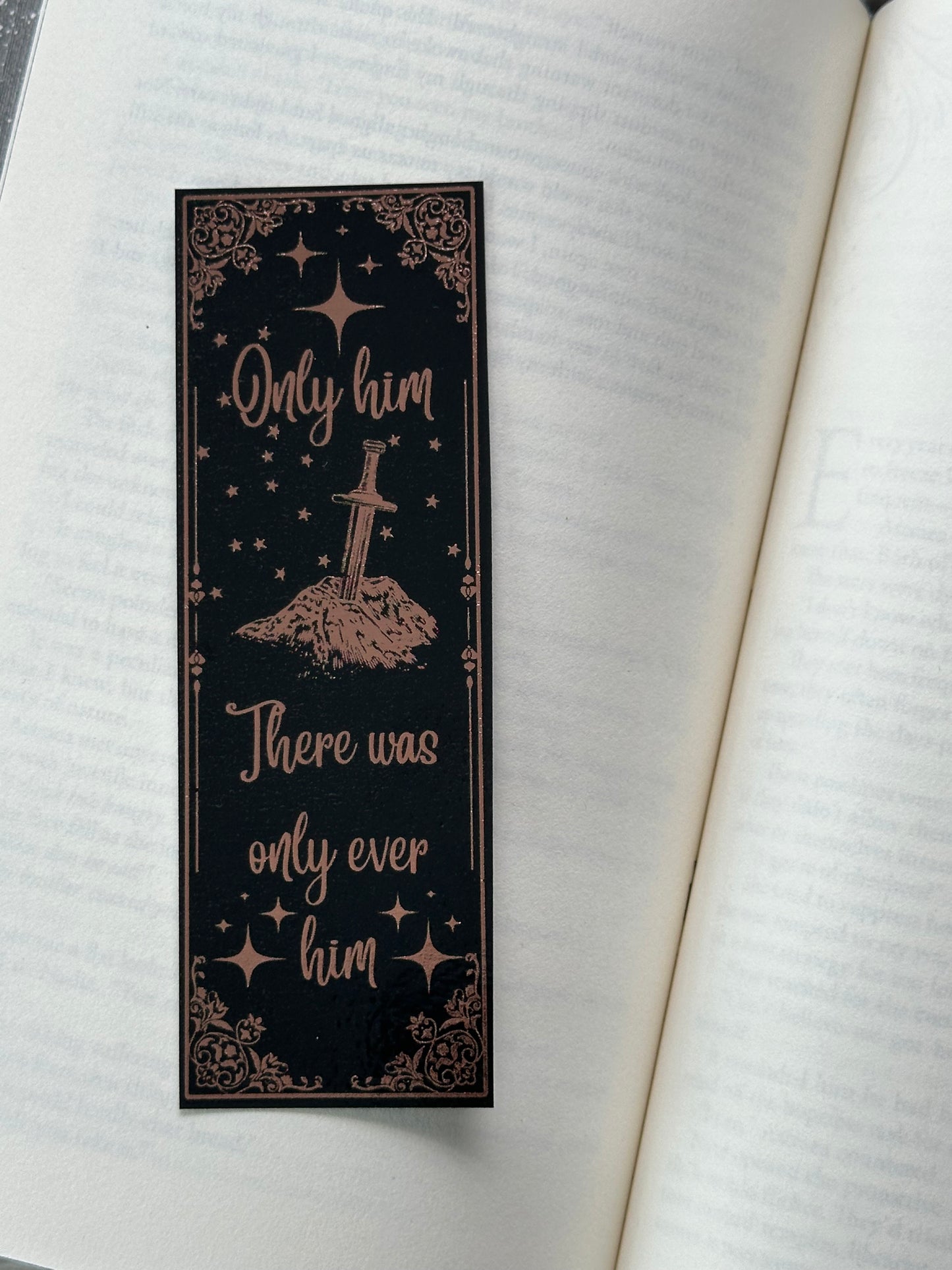 Only Him - Foil Bookmark - (Rose Gold)