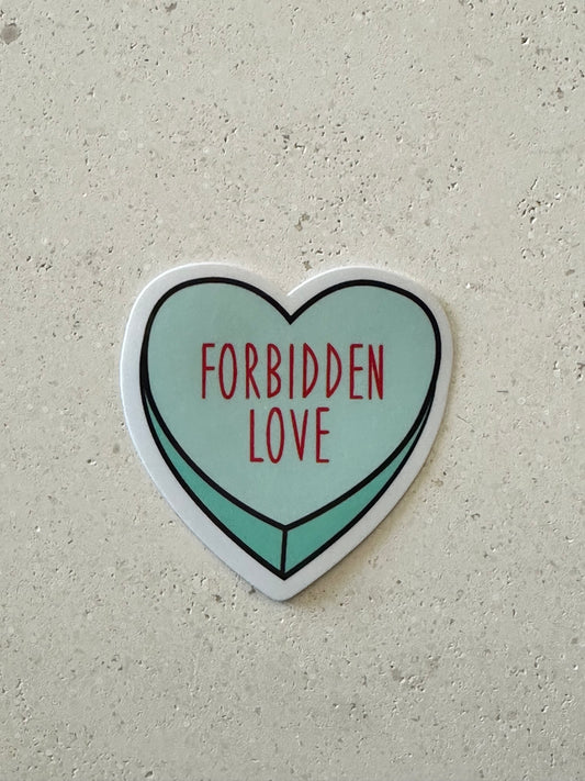 Forbidden Love Heart - Sticker