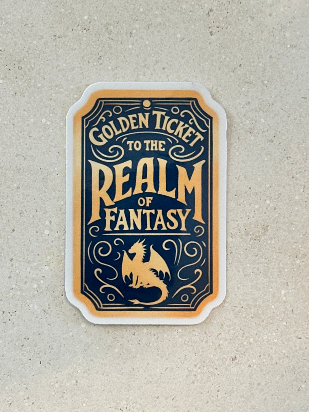 Fantasy Realm Ticket - Sticker