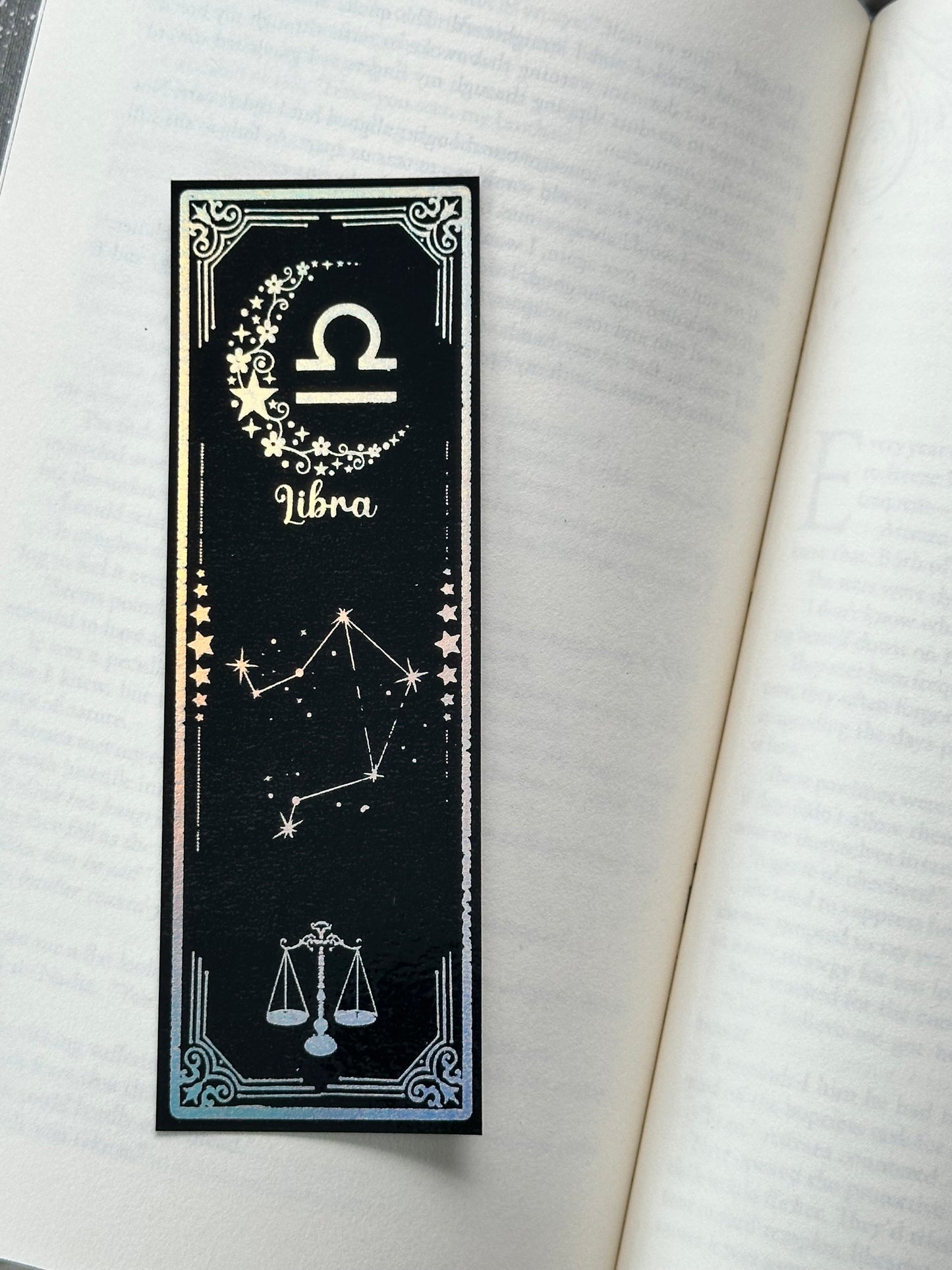 Libra - Foil Bookmark - (Silver Holographic)