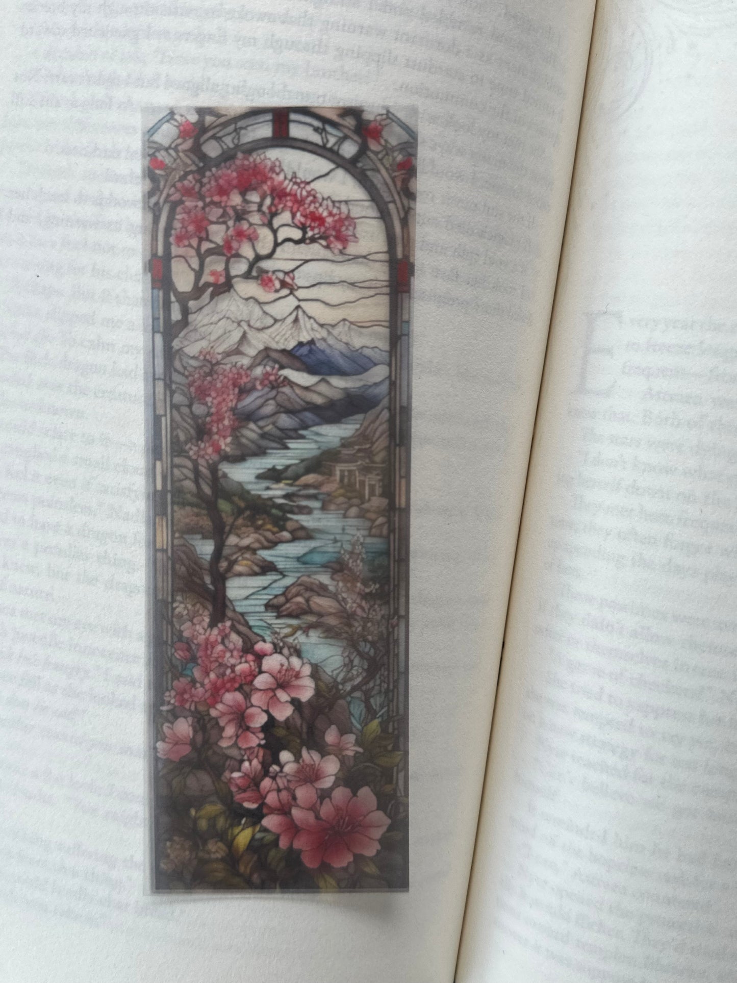 Stained Glass Style Landscape - Bookmark (71)