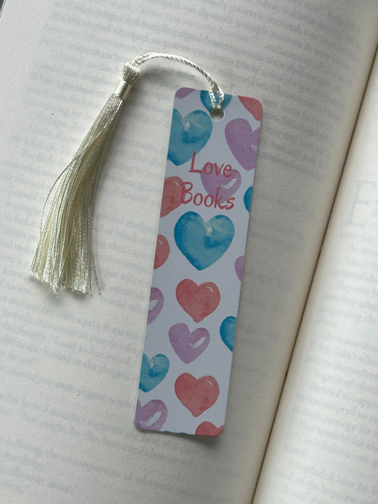 Love Books - Metal Bookmark