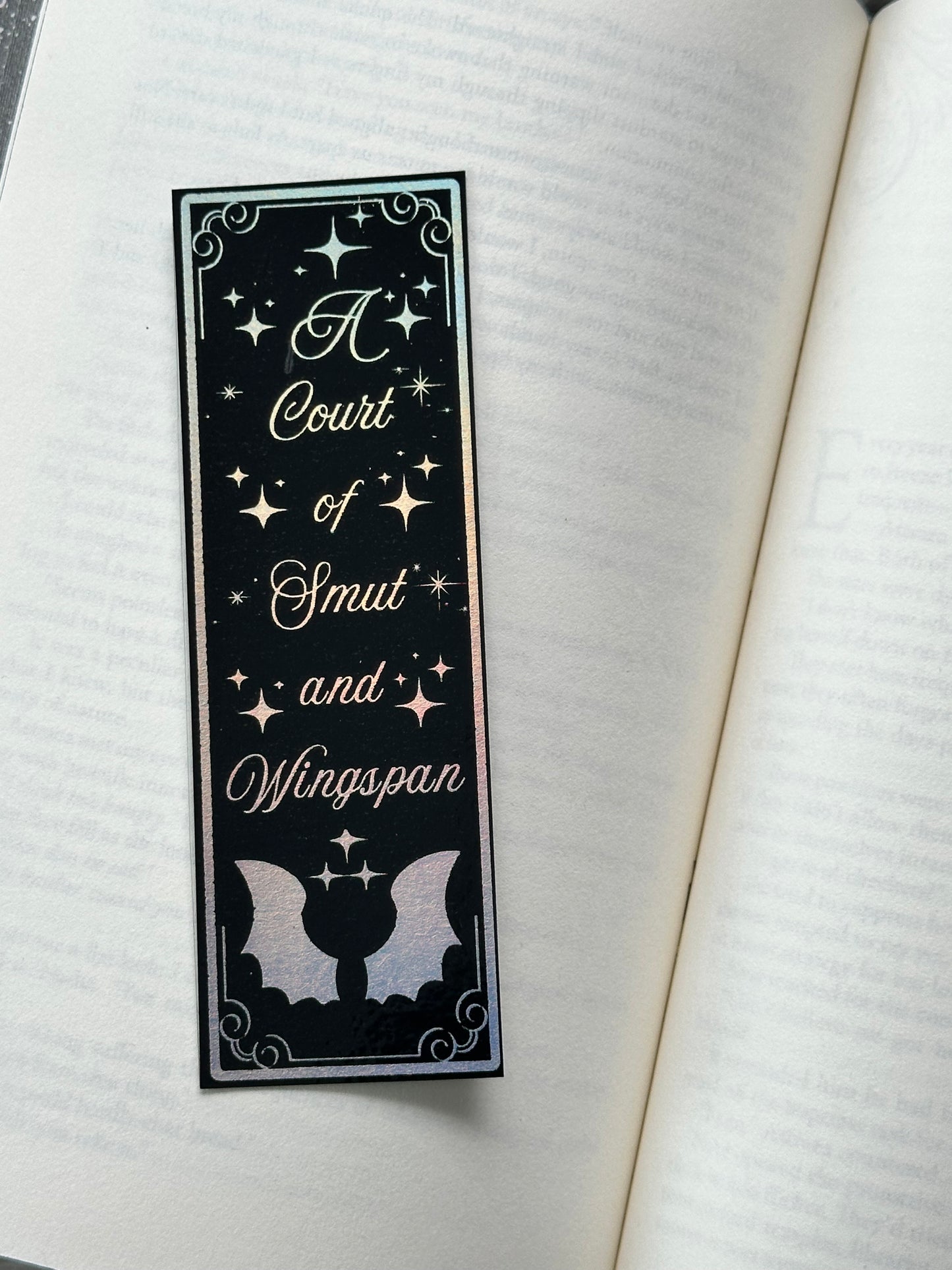 Smut & Wingspan - Foil Bookmark - (Silver Holographic)