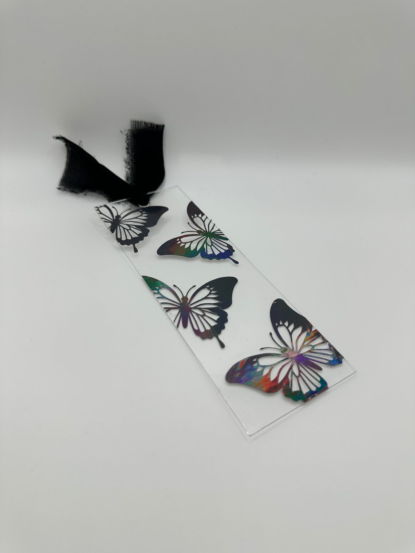 Holographic Butterflies - Acrylic Bookmark