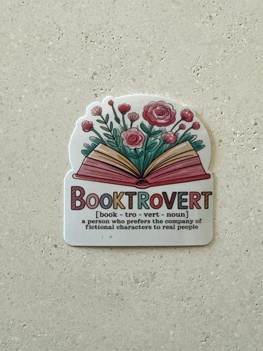 Booktrovert Definition - Sticker