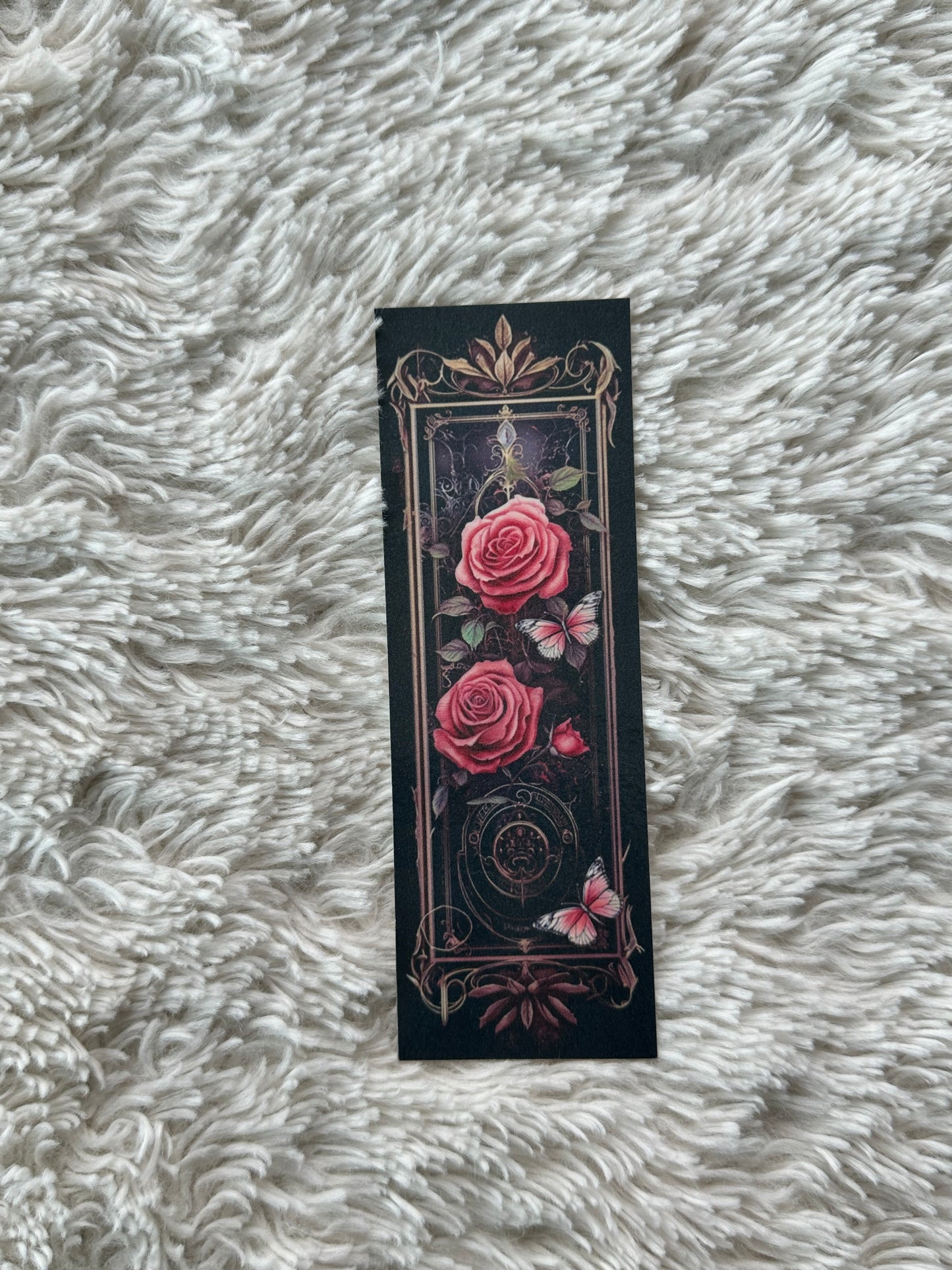 Pink Roses & Butterflies - Bookmark (22)