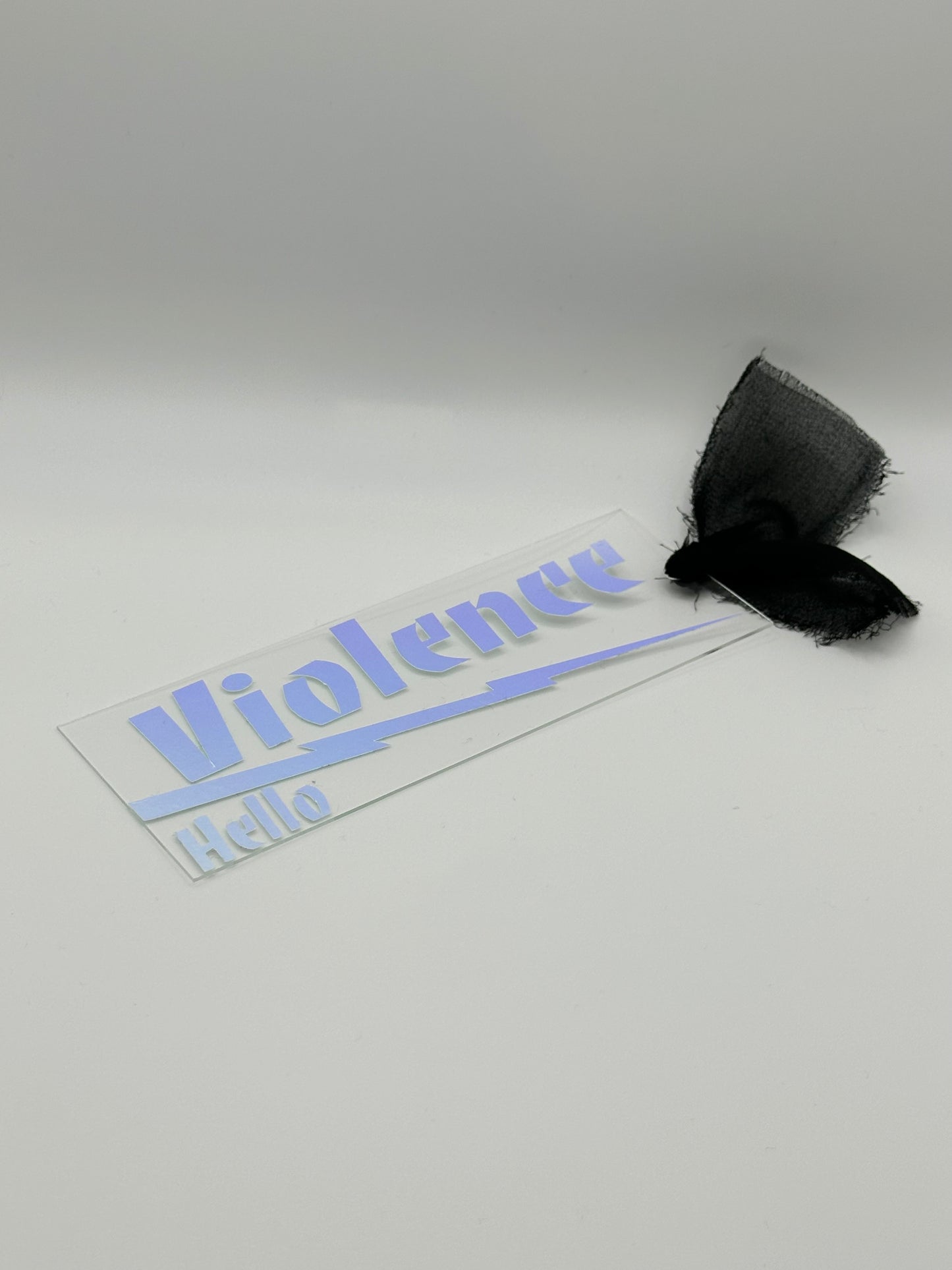 Hello Violence (Violet Opal) - Acrylic Bookmark